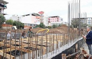 Köşk’te yarı olimpik yüzme havuzunda çalışmalar...