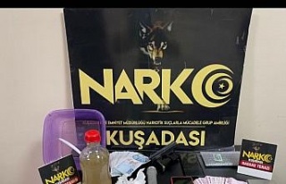 Mutfak dolabından uyuşturucu çıktı