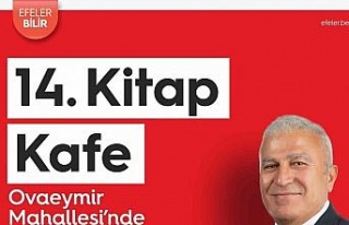 Efeler’de 14’üncü Kitap Kafe açılış için...