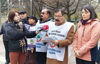 Emekliler meclis önünde haykırdı"Dilenci...