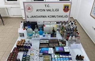 Jandarma’dan kaçak sigara ve alkol operasyonu