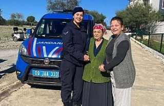 Kaybolan Alzheimer hastası yaşlı kadını Jandarma...