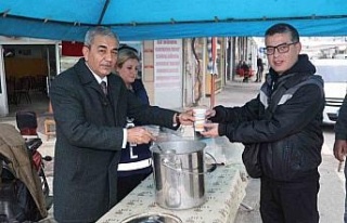 Koçarlı soğuk güne sıcak başladı