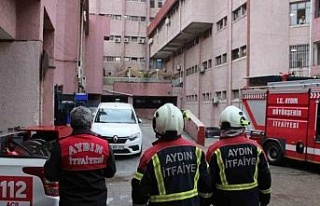 Aydın Devlet Hastanesi’nde yangın paniği