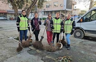 Buharkent’in temizliği kadınlara emanet