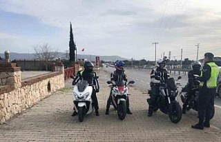 Didim’de motosiklet sürücüleri bilgilendirildi