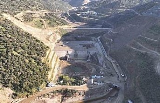 Sarıçay Barajı’nda çalışmalar hız kesmiyor