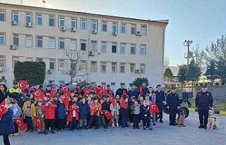 Söke İlçe Jandarma Komutanlığı öğrencileri...