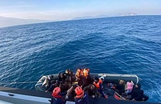 Aydın’da 18 düzensiz göçmen kurtarıldı