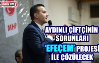 Aydınlı çiftçinin sorunları ‘Efeçem’ projesi...