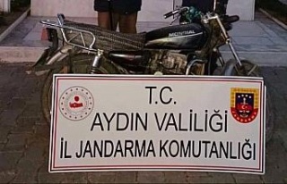 Çalınan motosikleti jandarma buldu