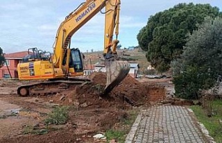 Karacasu Ataeymir İlkokulu için ilk kepçe vuruldu