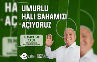 Umurlu’daki halı saha yarın açılıyor