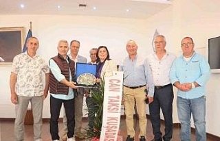 Kuşadalı taksiciler Başkan Çerçioğlu ile görüştü