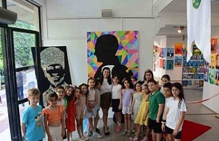 Başak Koleji Karma Resim Sergisi sanatseverlerle...