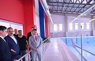 Çine’de Gençlik Merkezi ve Yüzme Havuzu çalışmalarında...