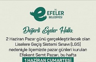 Efekent semt pazarına LGS ayarı