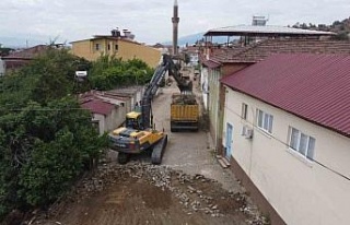 İsabeyli’de yol çalışması başladı