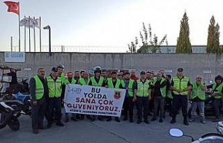 Jandarma ekipleri motosiklet kullanıcılarını bilgilendirdi