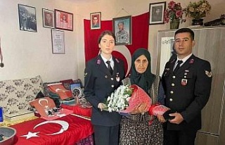 Jandarma şehit annelerini unutmadı