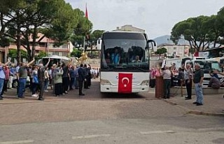 Kuyucaklı hacılar dualarla uğurlandı