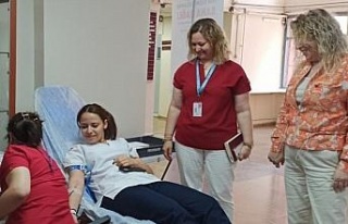 Aydın Devlet Hastanesi’nden Türk Kızılay’ına...