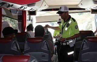 Aydın otogarında bayram denetimi