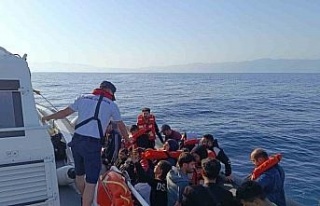 Aydın’da 21 düzensiz göçmen kurtarıldı