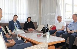 Başkan Güler, şehit ailelerini unutmadı