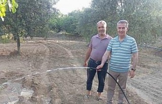 Buharkent’te 2 bin dönüm arazi modern sulamaya...