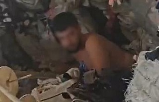 Cezaevi firarisi saklandığı çorap çuvalları...