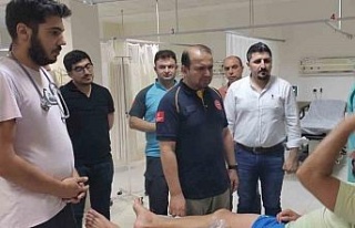 İl Sağlık Müdürü Şenkul, yangından etkilenen...