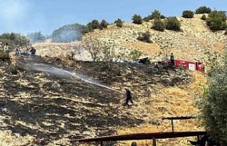 Otluk alanda çıkan yangın büyümeden söndürüldü