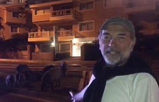 Ünlü oyuncudan Kuşadası’nda domuz paylaşımı