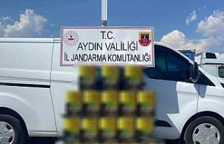 Aydın’da piyasa değeri 262 bin TL olan 750 litre...