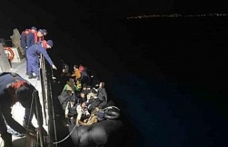 Aydın’da 21 düzensiz göçmen kurtarıldı