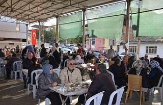 Nazilli’de şehitler ve kuraklık için hayır yapıldı