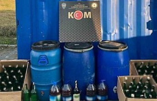Aydın’da polis ekipleri 374 litre sahte içki ele...