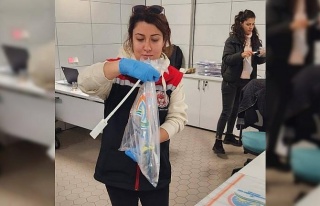 Rusya’ya gidecek balıklardan numune alımları...