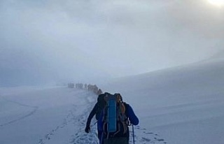 Aydınlı dağcılar Sarıkamış şehitleri için...
