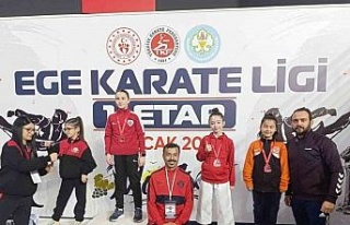 Aydınlı minik sporcudan büyük başarı