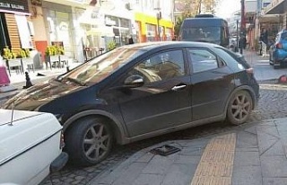 Duyarsız sürücüler görme engelliler için tehlike...