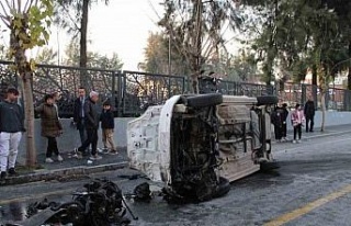 Refüje çarpıp takla attı: 4 yaralı