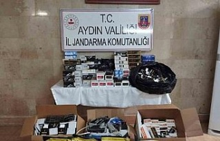 Aydın’da jandarmadan bandrolsüz sigara baskını