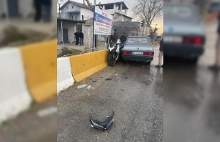 Germencik’te otomobil motosiklete çarptı: 1 yaralı