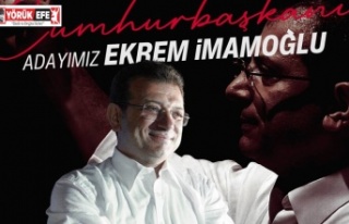 CHP'nin cumhurbaşkanı adayı Ekrem İmamoğlu...