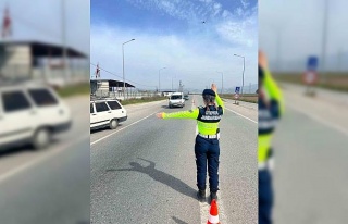 Kural tanımaz sürücüler havadan denetlendi
