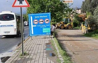 Aydın’da yayaları çileden çıkaran trafik levhası