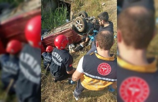 Takla atıp su tahliye kanalına uçtu