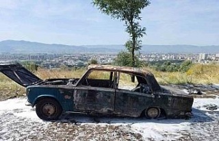 Aydın’da otomobil küle döndü